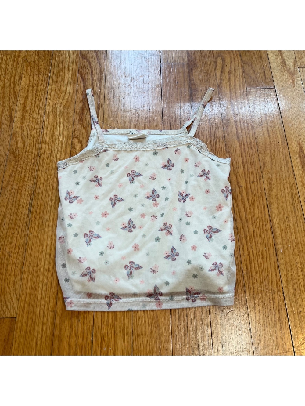 Y2k adorable butterfly print tank top